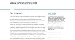 Desktop Screenshot of liberalismunrelinquished.net
