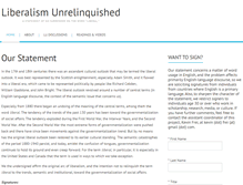 Tablet Screenshot of liberalismunrelinquished.net